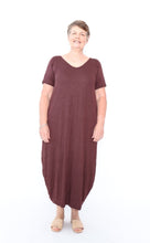 Load image into Gallery viewer, 7446 Chocolate Tie Dress