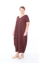 Load image into Gallery viewer, 7446 Chocolate Tie Dress