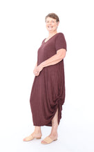Load image into Gallery viewer, 7446 Chocolate Tie Dress
