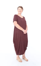 Load image into Gallery viewer, 7446 Chocolate Tie Dress