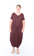 Load image into Gallery viewer, 7446 Chocolate Tie Dress