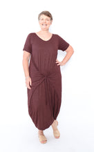 Load image into Gallery viewer, 7446 Chocolate Tie Dress