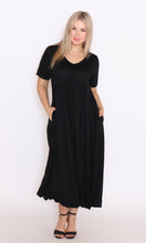 Load image into Gallery viewer, 7842 Black Three quoter sleeves