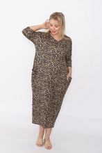 Load image into Gallery viewer, 7849 Khaki Leopard dress