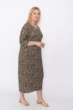 Load image into Gallery viewer, 7849 Khaki Leopard dress