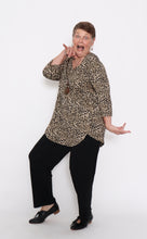 Load image into Gallery viewer, 7908 Khaki  Leopard top & 7853 Black Pants
