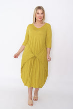 Load image into Gallery viewer, 7618 Mustard Magic Tie dress