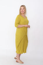 Load image into Gallery viewer, 7618 Mustard Magic Tie dress