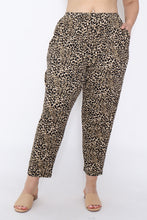 Load image into Gallery viewer, 7853 Khaki Leopard pants with pockets