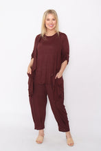 Load image into Gallery viewer, 7142 Cardi, 7761 top & 7718 pants Chocolate