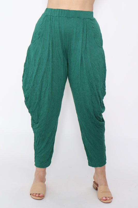 7774 Green Harem pants – Cotton Village
