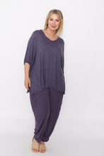 Load image into Gallery viewer, 7986 Ink Crinkle Cotton Square Top & 7718 Comfy pants