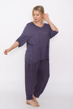 Load image into Gallery viewer, 7986 Ink Crinkle Cotton Square Top & 7718 Comfy pants