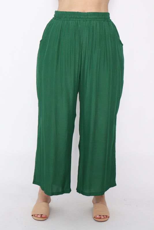 7983 Wide Let Pant Green
