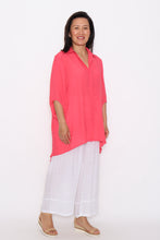 Load image into Gallery viewer, 7451 Melon Hi-Low collar shirt