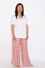 Load image into Gallery viewer, 8032 Red Polka Dots Hi-Low pants & 7633 white top