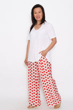 Load image into Gallery viewer, 8032 Red Polka Dots Hi-Low pants & 7633 white top