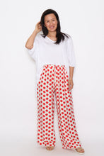 Load image into Gallery viewer, 8032 Red Polka Dots Hi-Low pants & 7633 white top