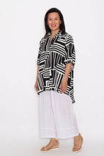 Load image into Gallery viewer, 8032 Black & White Geometric Shirt and 7735 White Pants