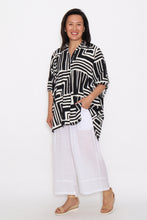 Load image into Gallery viewer, 8032 Black & White Geometric Shirt and 7735 White Pants