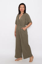 Load image into Gallery viewer, 7942 Khaki Relaxed Fit Jumpsuit