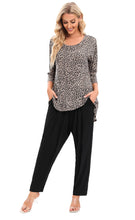 Load image into Gallery viewer, Brown leopard top