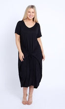 Load image into Gallery viewer, 7446 Black Tie Dress