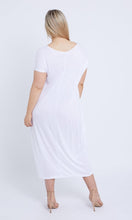 Load image into Gallery viewer, 7643 V-neck Pockets Cotton Dress