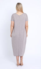Load image into Gallery viewer, 7643 Oat V-neck Pockets Cotton Dress