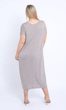 Load image into Gallery viewer, 7643 Oat V-neck Pockets Cotton Dress