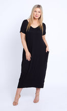 Load image into Gallery viewer, 7643 Crinkle Cotton Pockets dress