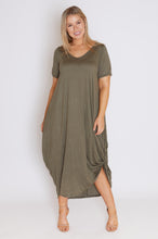 Load image into Gallery viewer, 7446 Khaki Tie Dress