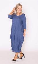 Load image into Gallery viewer, 7618 Navy Magic Tie dress