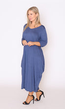 Load image into Gallery viewer, 7618 Navy Magic Tie dress