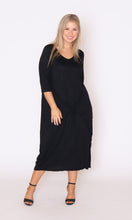 Load image into Gallery viewer, 7618 Black Magic Tie dress