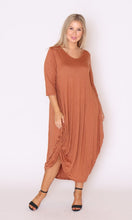 Load image into Gallery viewer, 7618 Rust Magic Tie dress
