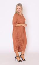 Load image into Gallery viewer, 7618 Rust Magic Tie dress