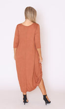 Load image into Gallery viewer, 7618 Rust Magic Tie dress