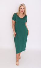 Load image into Gallery viewer, 7643 forest V-neck Pockets Dress
