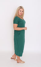 Load image into Gallery viewer, 7643 forest V-neck Pockets Dress