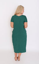 Load image into Gallery viewer, 7643 forest V-neck Pockets Dress