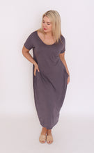 Load image into Gallery viewer, 7643 V-neck Pockets Cotton Dress
