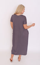 Load image into Gallery viewer, 7643 V-neck Pockets Cotton Dress