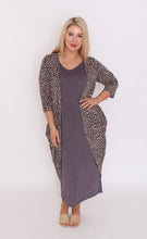 Load image into Gallery viewer, 7855 Brown Leopard long cardi
