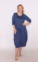 Load image into Gallery viewer, 7618 Navy Magic Tie dress