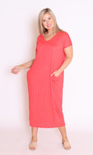 Load image into Gallery viewer, 7643 Crinkle Cotton Pockets dress