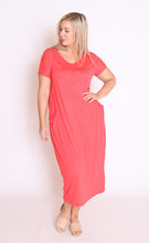 Load image into Gallery viewer, 7643 Crinkle Cotton Pockets dress