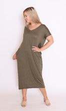 Load image into Gallery viewer, 7643 Crinkle Cotton Pockets dress