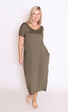 Load image into Gallery viewer, 7643 Crinkle Cotton Pockets dress