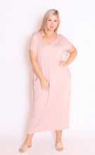 Load image into Gallery viewer, 7643 V-neck Pockets Cotton Dress